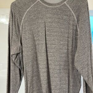 Agave Gray Long Sleeve Tee with Raglan Sleeves